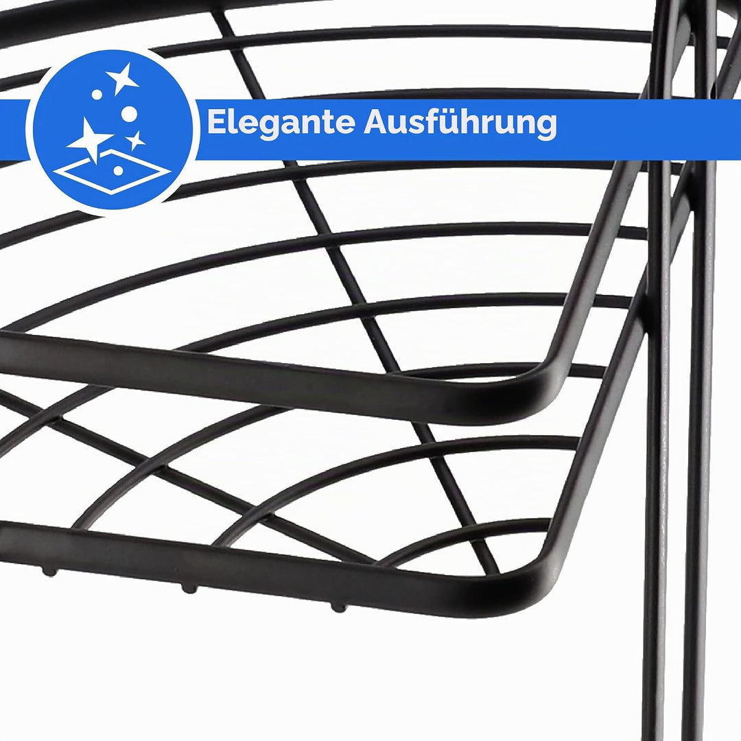 KADAX Eckablage, Wandeckregal aus pulverbeschitetes Stahl, Badezimmer Eckregal, Duschkorb, Duschabla