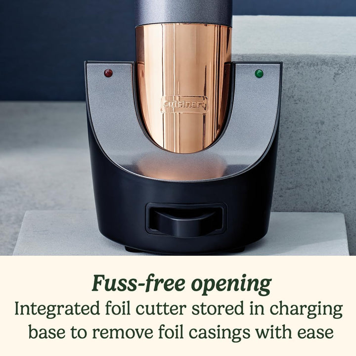 Cuisinart CWO50U Automatischer Weinöffner mit Vakuumiergerät, wiederaufladbar,