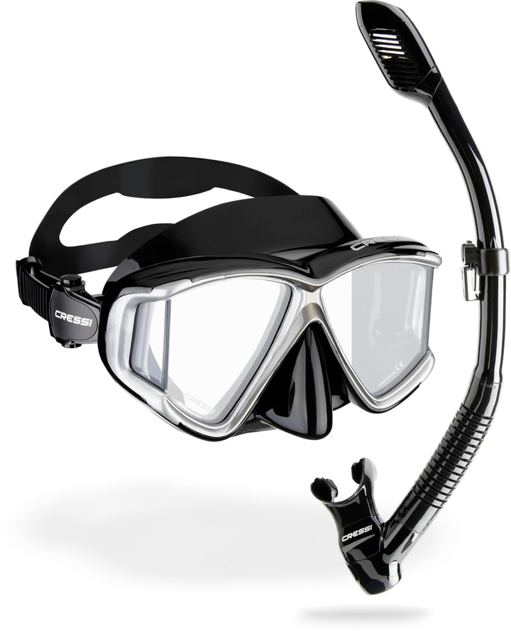 Cressi Pano 4 & Supernova Unisex-Adult schwarz/silber, Unisex-Adult schwarz/silber