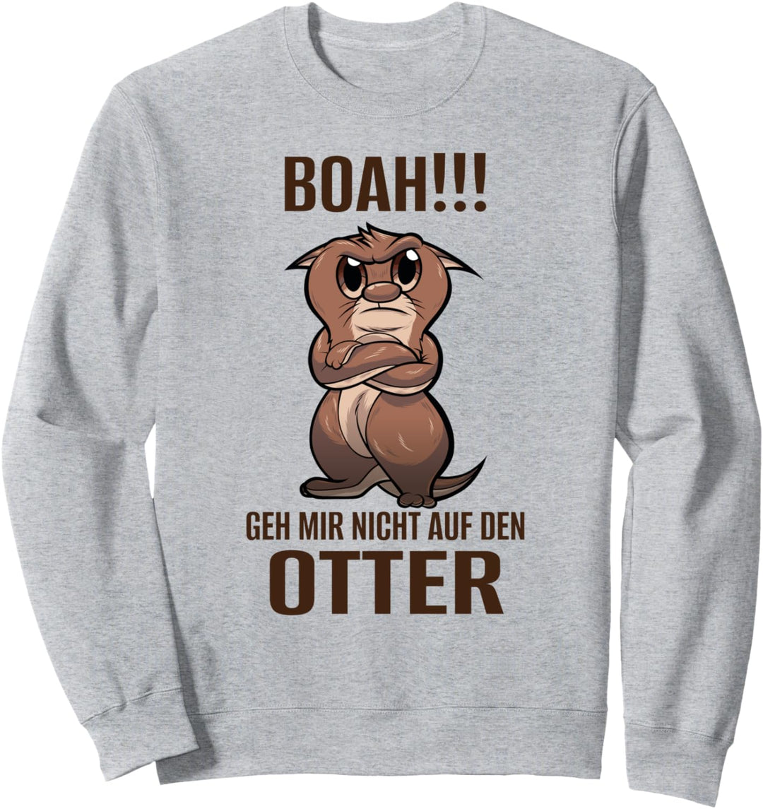 Otter Boah Lustiges Spruch Sweatshirt
