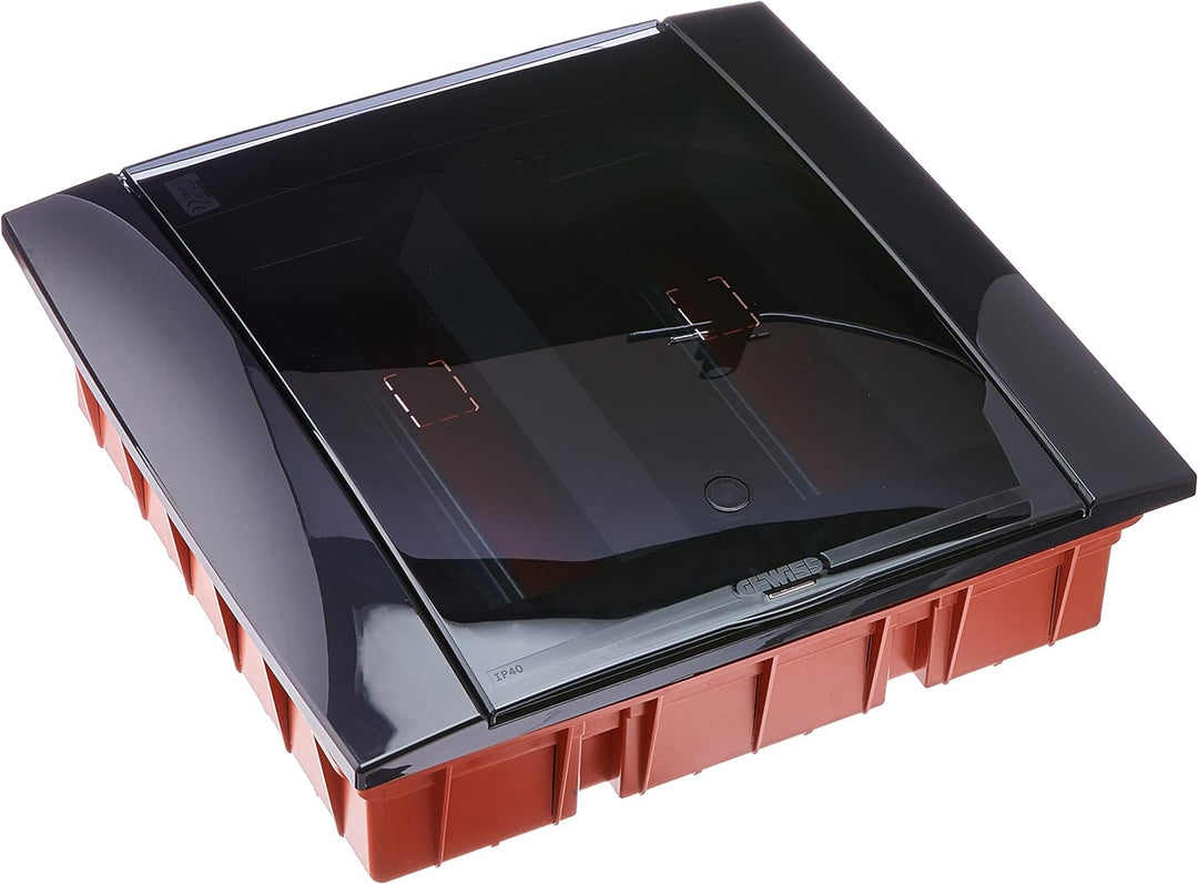 Gewiss GW40233TN Dekorativer Verteilerrahmen 24 Module IP40 schwarz Toner