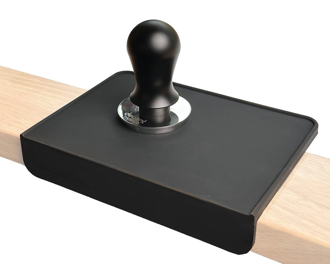 MiiCoffee Espresso-Tampermatte, schwarzes Silikon-Pad in Lebensmittelqualität, 20x15 cm, Kaffee-Tamp