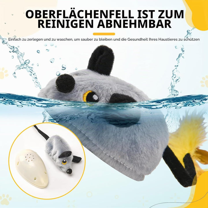 Elektrische Spielmaus für Katzen, Fernbedienung Maus Katzenspielzeug, Interaktives Katzenspielzeug m
