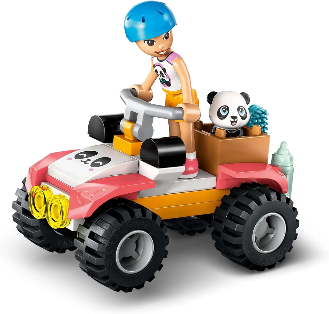 LEGO Friends Panda-Pflegestation - Spielzeug mit Panda Schutzgebiet - Tierspielset mit Baumhaus, Qua