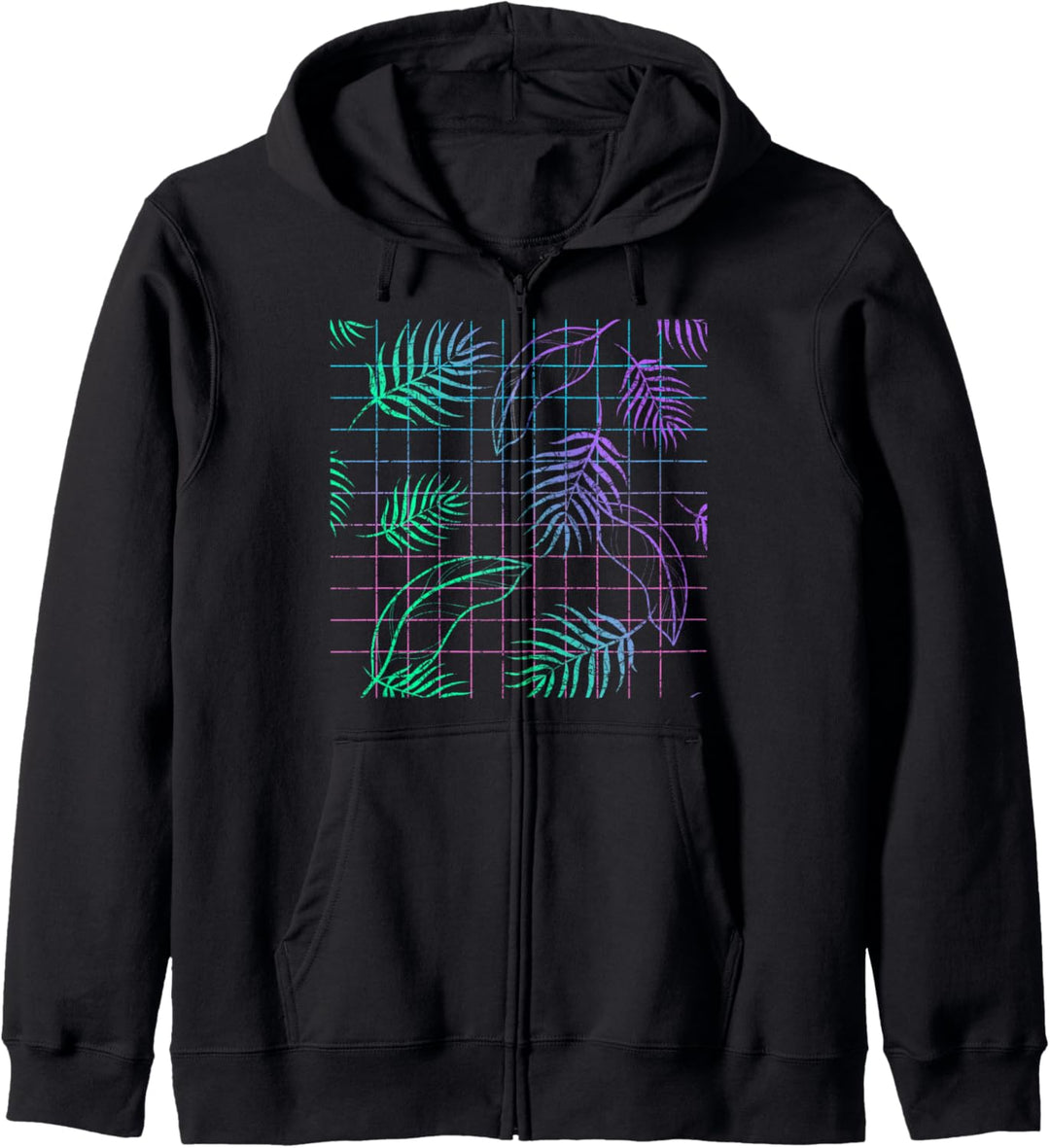Sommerurlaub Synthwave Aesthetic 1990er Natur Vaporwave Kapuzenjacke