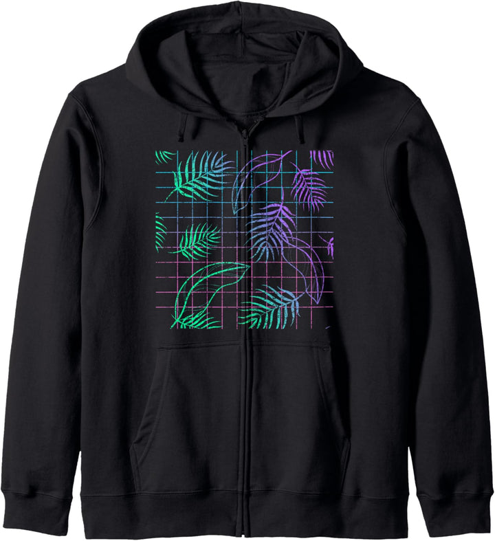 Sommerurlaub Synthwave Aesthetic 1990er Natur Vaporwave Kapuzenjacke