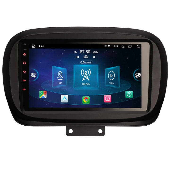 Erisin 9 Zoll Android 14 8-Core Autoradio GPS Navigator für FIAT 500X 2014-2019 mit Touchscreen Wire