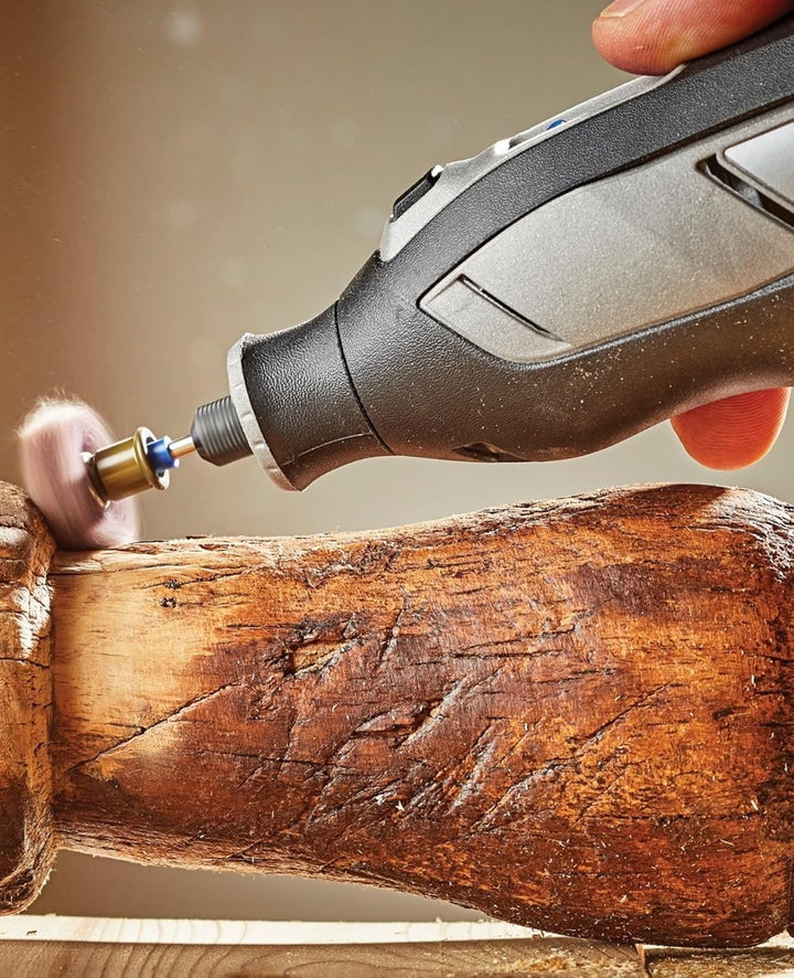 Dremel 8240 Akku-Rotationswerkzeug, 12V 3Ah Lithium-Ionen-Akku, Multifunktionswerkzeug Set mit 3 Auf