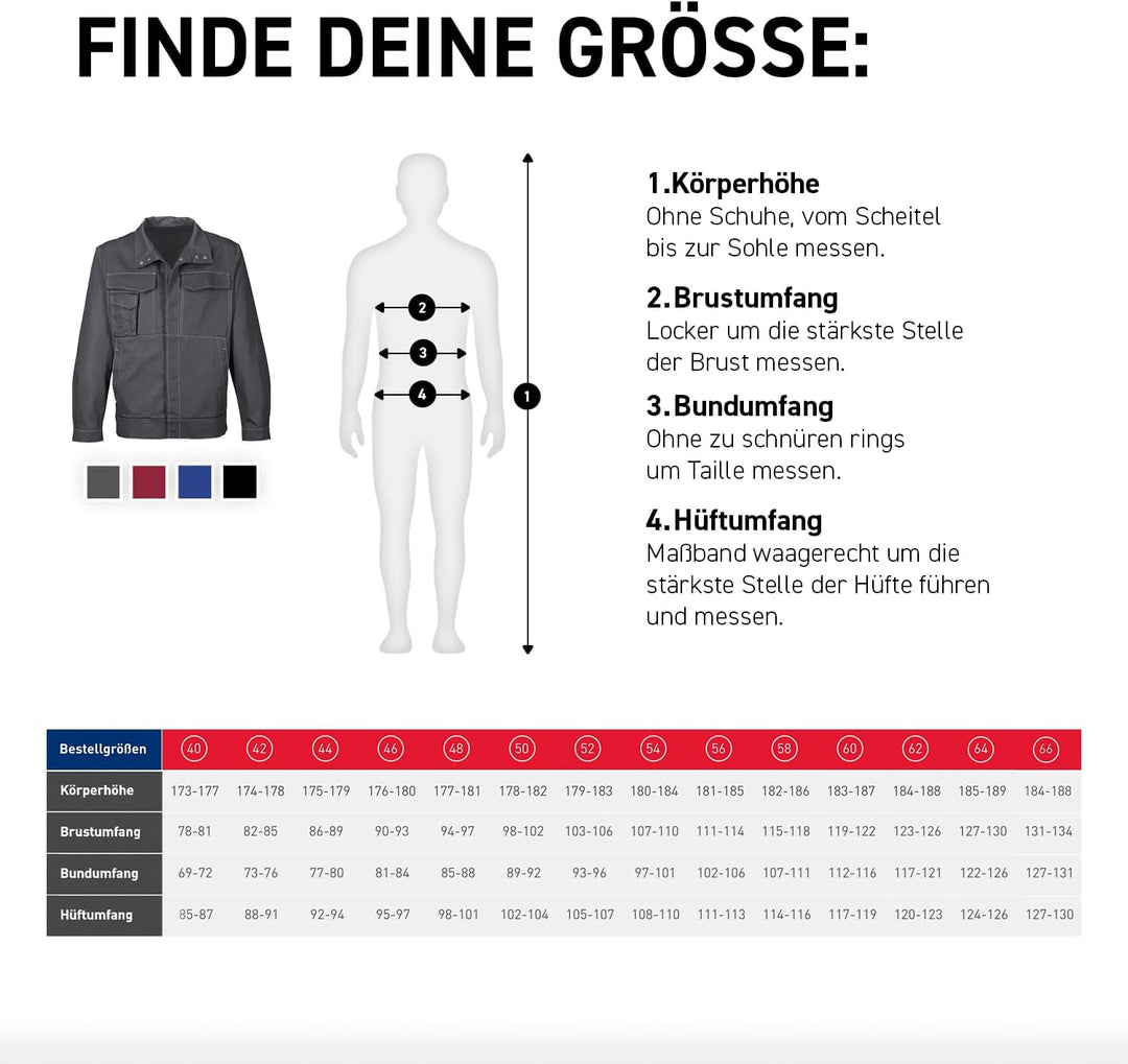 KÜBLER Workwear KÜBLER ORGANIQ Arbeitsjacke anthrazit 90 anthrazit, 90 anthrazit