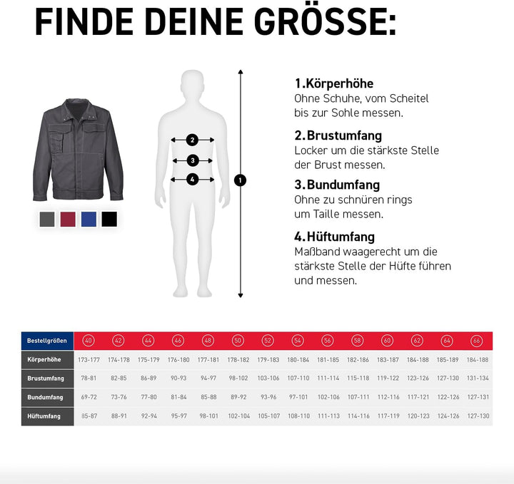 KÜBLER Workwear ORGANIQ Jacke XS Anthrazit, XS Anthrazit
