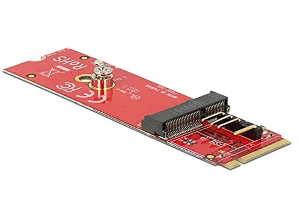 DeLock Konverter m.2 Key m Stecker > m.2 Key E Slot für USB und PCIe Module