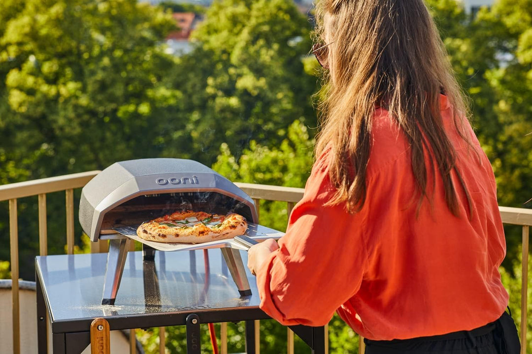 Ooni Modultisch Medium – Outdoor Pizzaofen Tisch (60 x 80 x 90 cm) aus pulverbeschichtetem Karbonsta