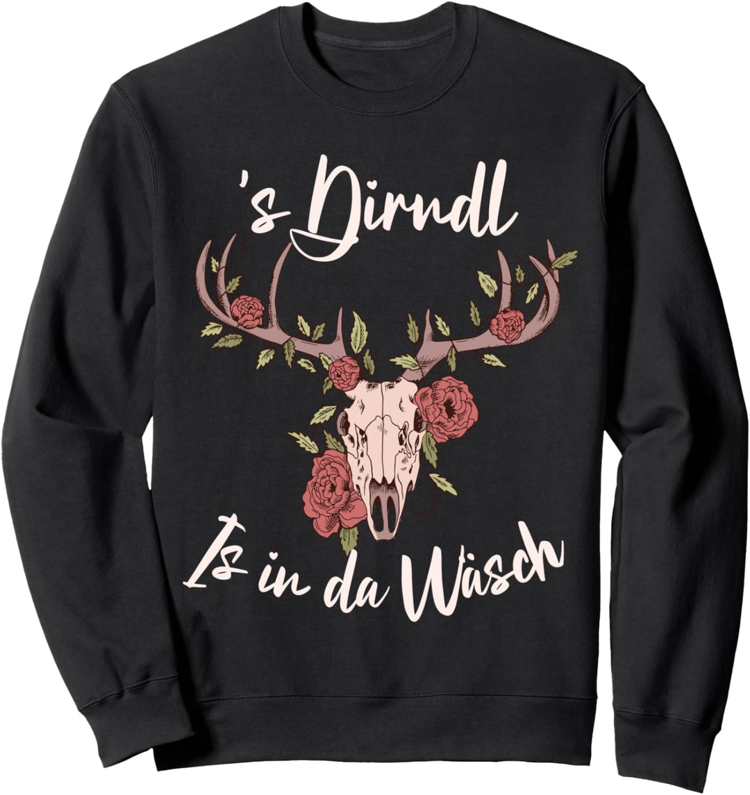 Passend für Oktoberfest Damen Dirndl Trachten Sweatshirt