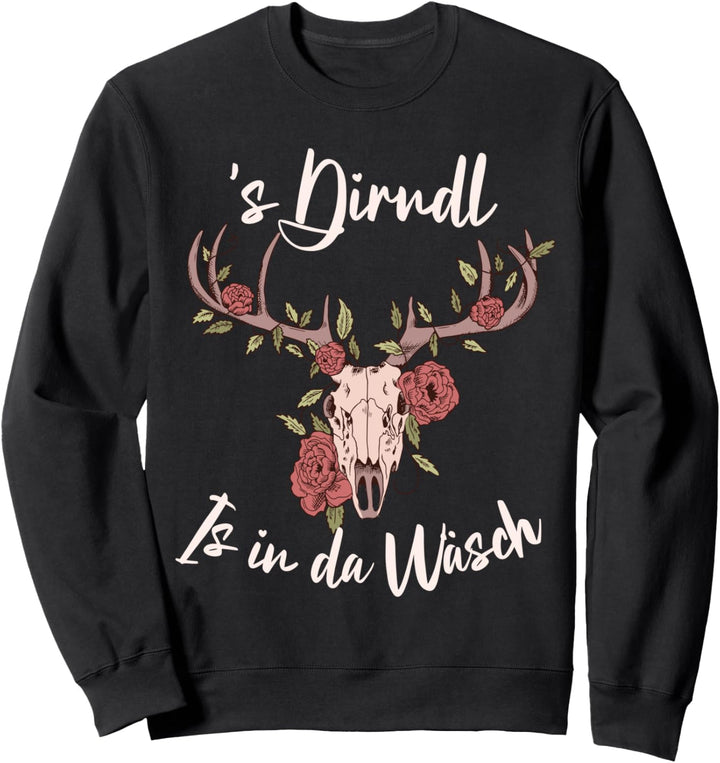 Passend für Oktoberfest Damen Dirndl Trachten Sweatshirt