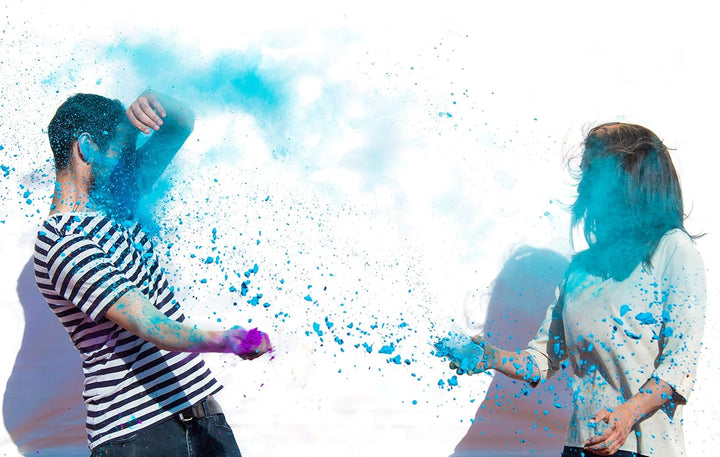 Polvo Holi 8 Holi-Beutel je 100 Gramm