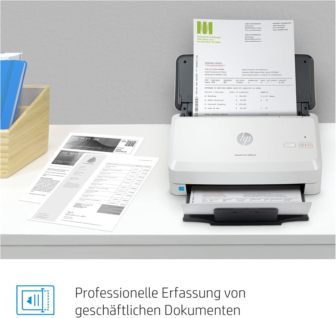 HP ScanJet Pro 3000 s4 (Scanner, Einzelblattzufuhr, 50-Blatt ADF, USB)
