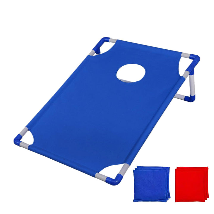 Bean Bag Wurfspiel Set, Cornhole Board Spielzeug mit 6 Bohnensäcke Garten Spielzeug Partyspiele Stra
