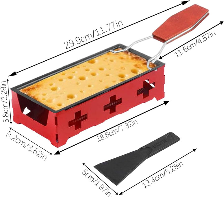 Raclette Käse - Kompakter Küchen Grill - Schmelzofen mit Antihaft Zubehör - für Grillabende Zuhause