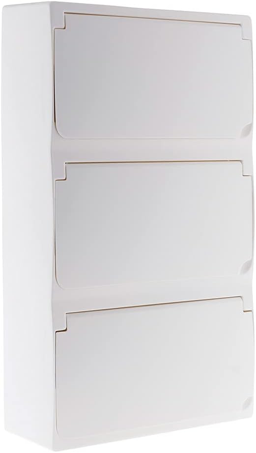 Coffret T5 39 modules Blanc équipé de 13 disjoncteurs et 3 inter. diff. livré avec accessoires