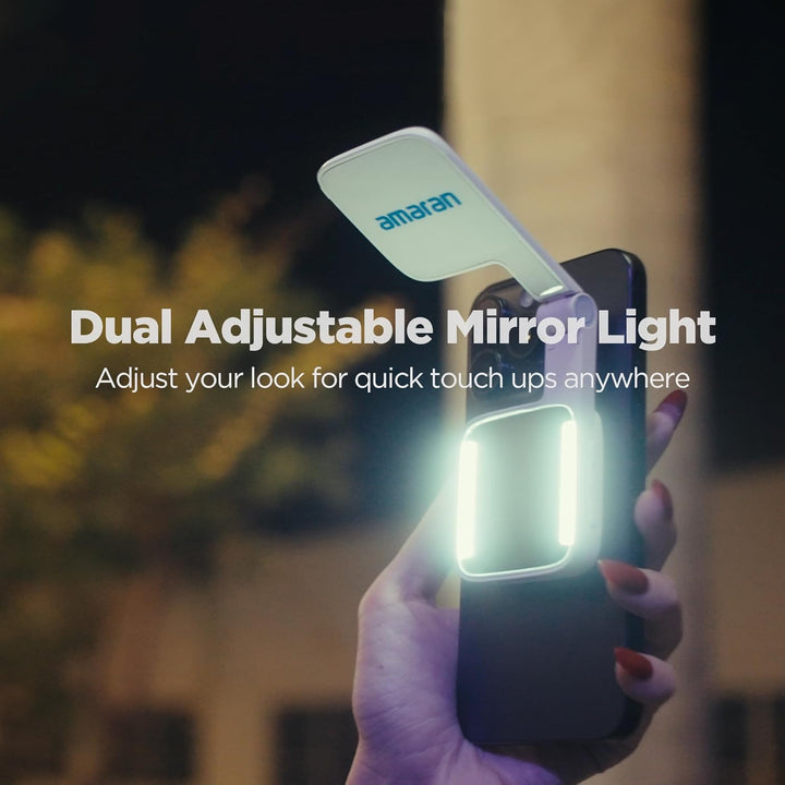 Amaran Go Magnetisches Selfie-Telefonlicht, kompatibel mit MagSafe & Qi2 Magneten, Dual-LED-Lichtque