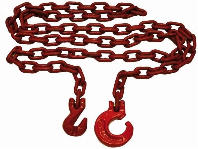 Joma-Tech Forstkette rund, 10mm mit Schling- u. Parallelhaken, Rückekette - [ 5m 10mm ]