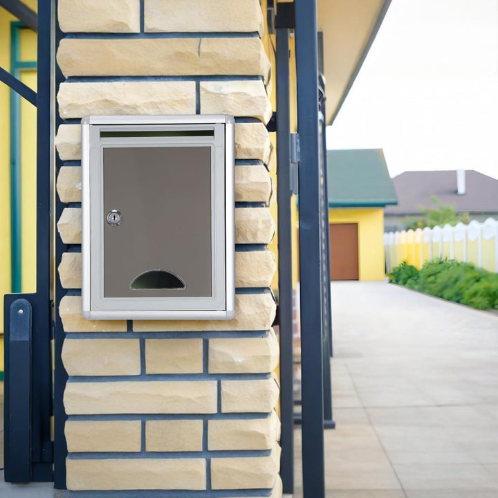 Gatuida Kleiner Briefkasten Mit Schloss Zur Wandmontage Aus Edelstahl Beschwerde- Und Vorschlagsbox