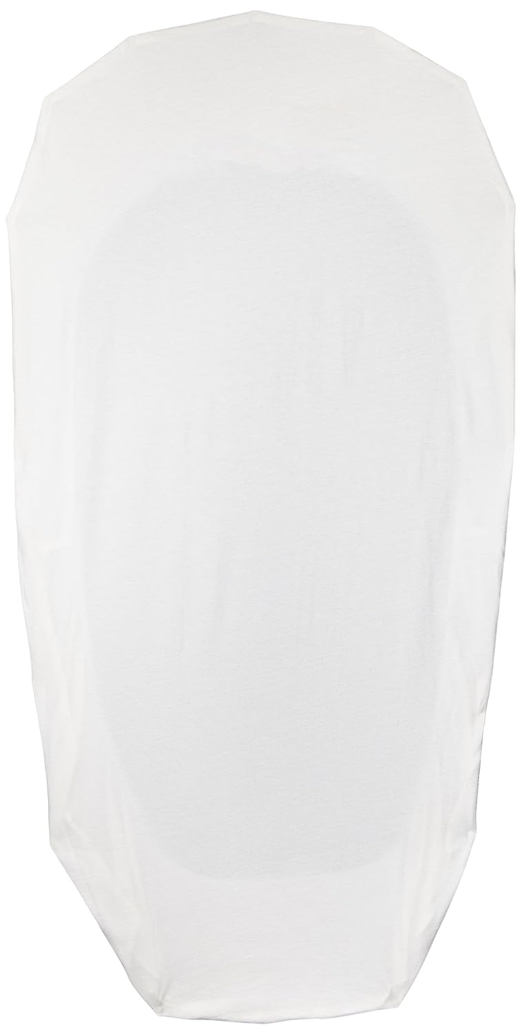 BabyBjörn Spannbetttuch für Babybett Weiss, Bio, Spannbetttuch für Babybett