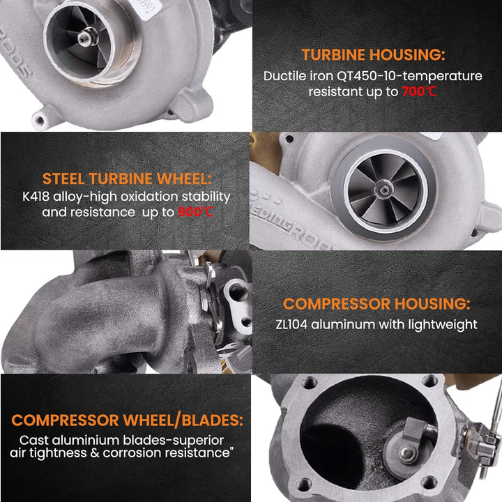 maXpeedingrods Turbo Turbolader Abgasturbolader für A3 A4 TT Bora Sport Golf GTI 1.8L K04 K04-001
