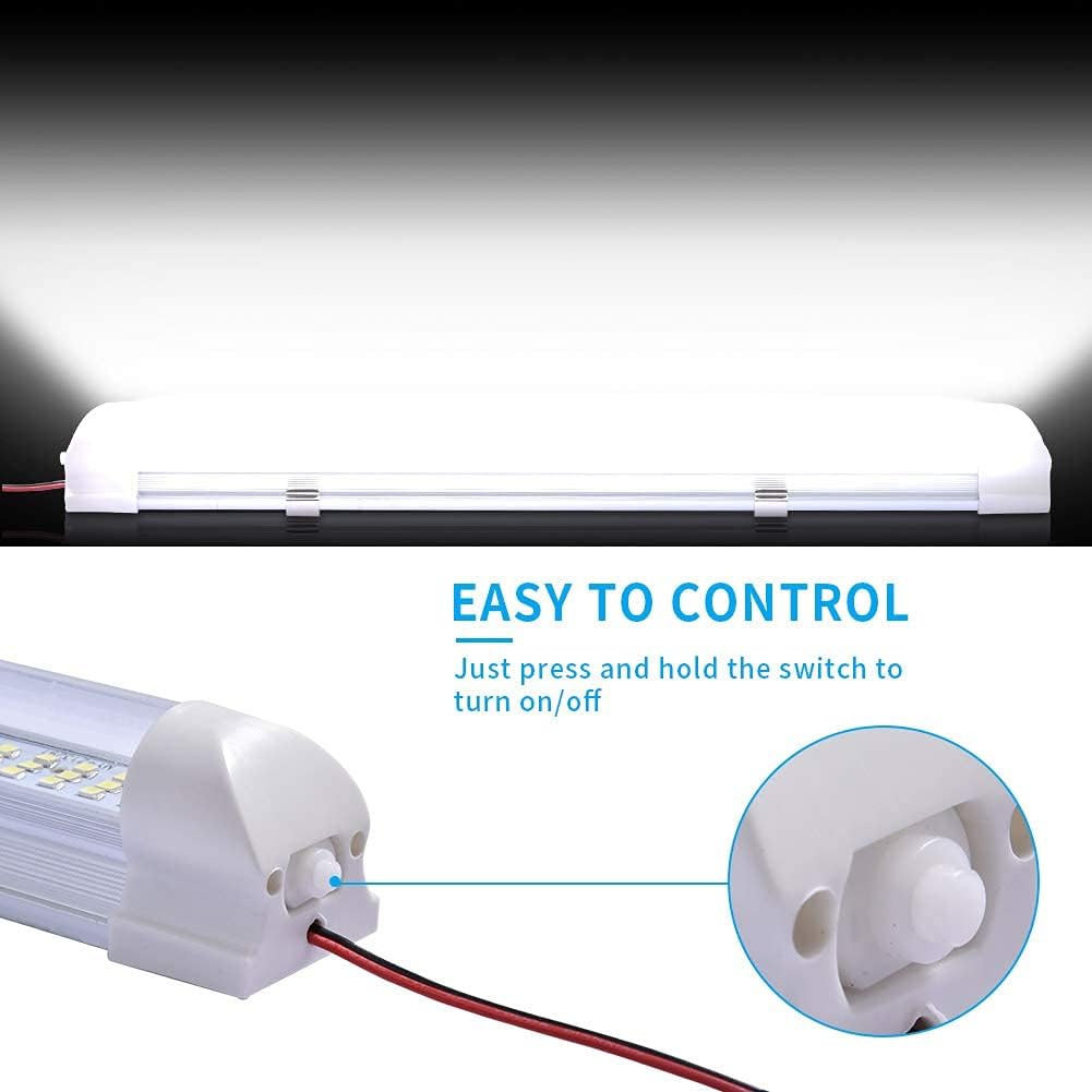 papasbox 4x 108 LED Innenraumbeleuchtung Auto LED, Innenbeleuchtung 12 Volt LED Lampe 12V Lichtleist