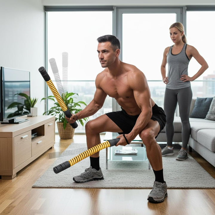 Cordless Weighted Battle Ropes 51cm Verstellb Battle Rope Ohne Seil, Gewichtete Trainingsseile Mit 4