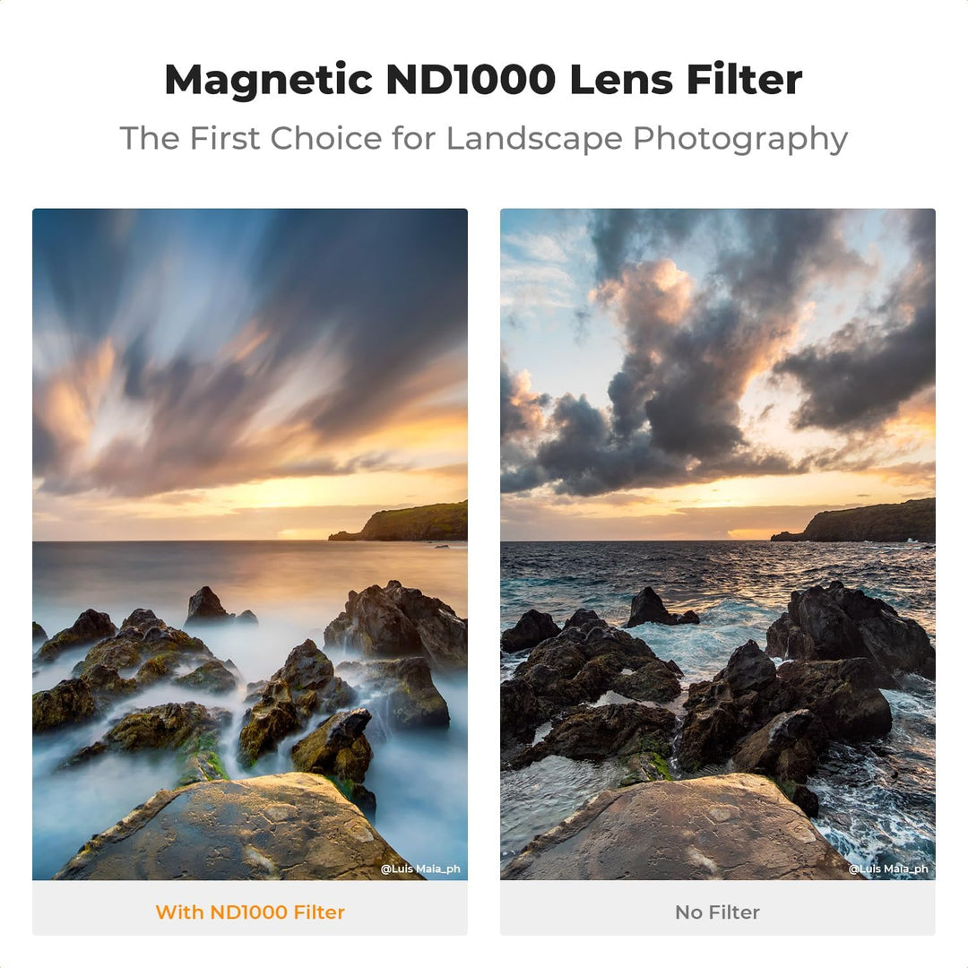 K&F Concept Nano X-Serie Magnetischer ND Filter Graufilter ND1000(10 Blendenstufen) Magnetisches Sch