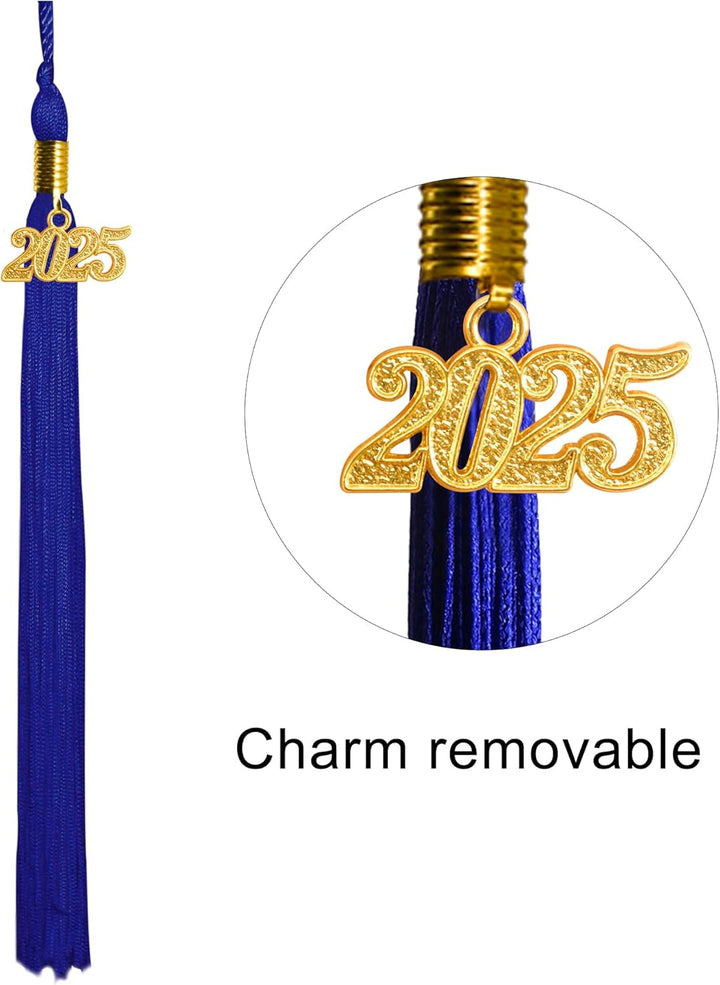 GraduationMall Abschluss Talar Doktorhut und Quaste 2024 für Hochschule und Bachelor Akademischer Ta