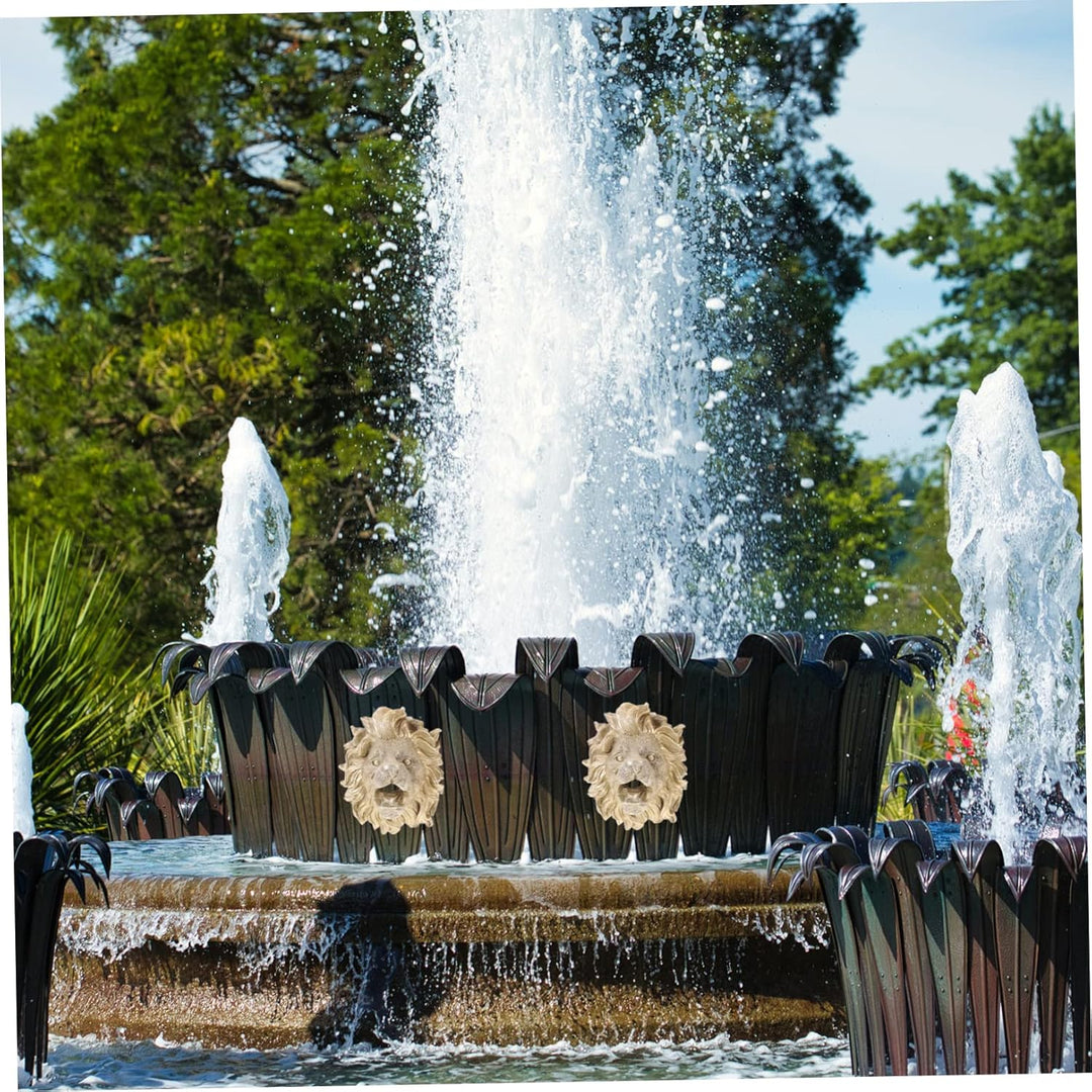 Happyyami Lion Wandbrunnen Sprinklerkopf Hochrealistische Wasserfontäne Für Garten Und Teich Für Inn
