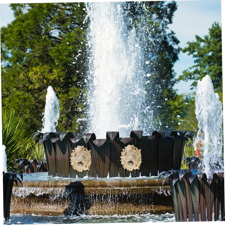 Happyyami Lion Wandbrunnen Sprinklerkopf Hochrealistische Wasserfontäne Für Garten Und Teich Für Inn