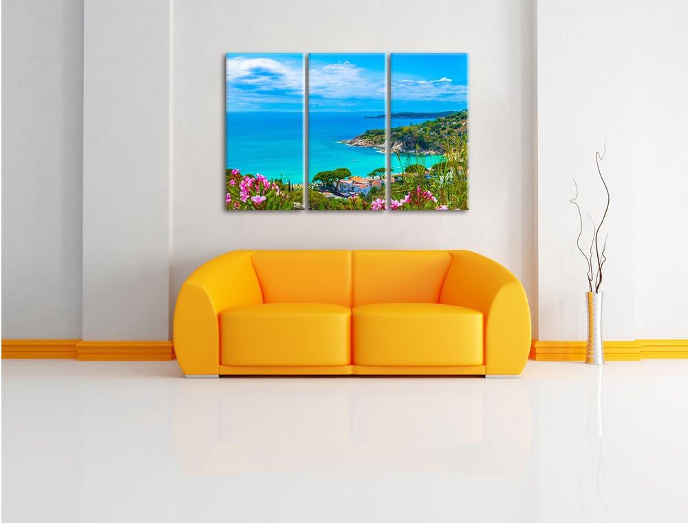 Pixxprint Panorama an der Toskana als Leinwandbild/Grösse: 3Teilig (120x80) / Wandbild/Kunstdruck/fe