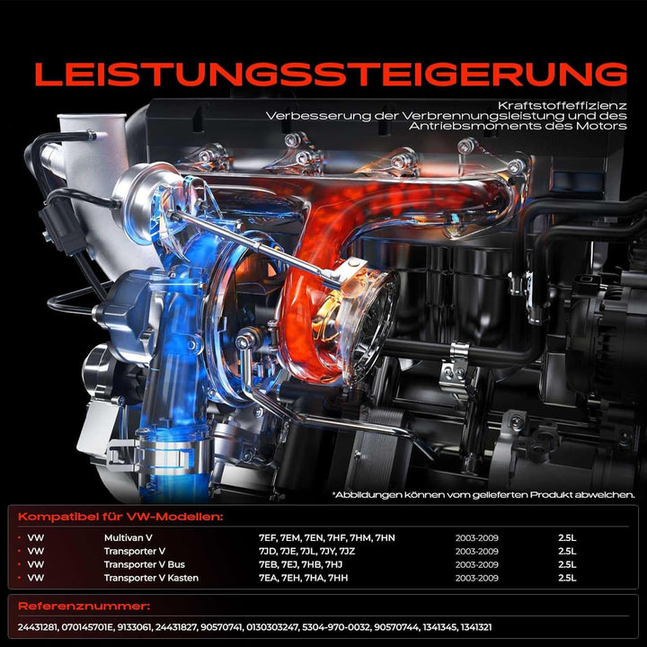 Frankberg Turbolader Abgasturbolader Kompatibel mit Mul.tivan V 7HM 7HN 7HF 7EF 7EM 7EN 2.5L 2003-20
