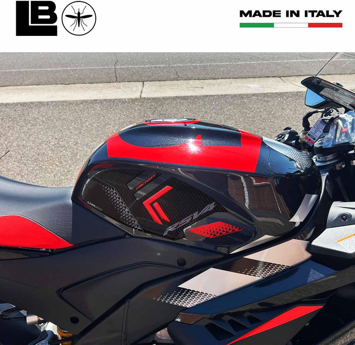 LABELBIKE 3D Motorrad Aufkleber kompatibel mit Aprilia | RSV4 Factory 2025, Seitenschutz aus Harz, k