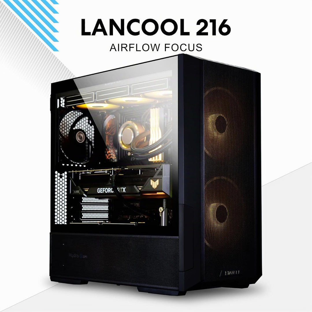 Lian Li LANCOOL 216 RGB, E-ATX-Gehäuse, Midi-Tower - weiss 216 White RGB, 216 White RGB