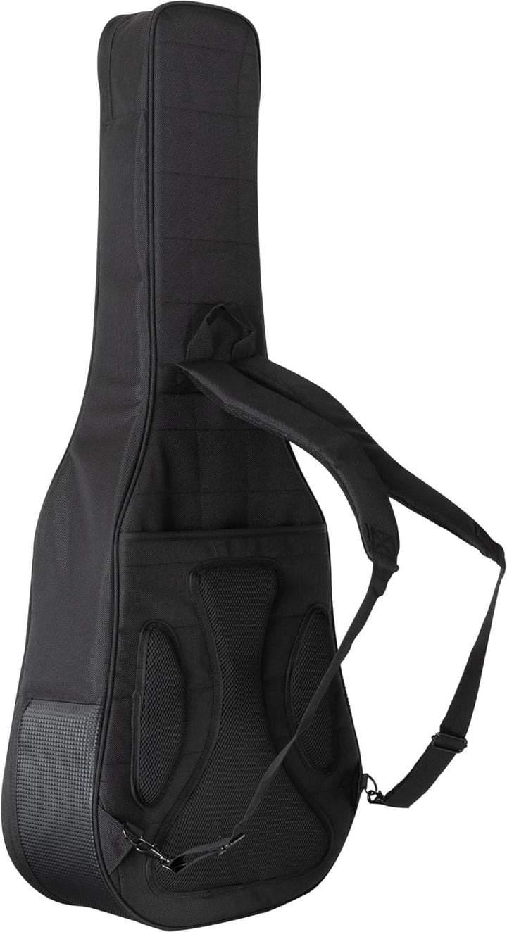 Shaman WGBT-4122BK Westerngitarre Tasche - Dick gepolsterter Gigbag für Akustikgitarren - Verstellba