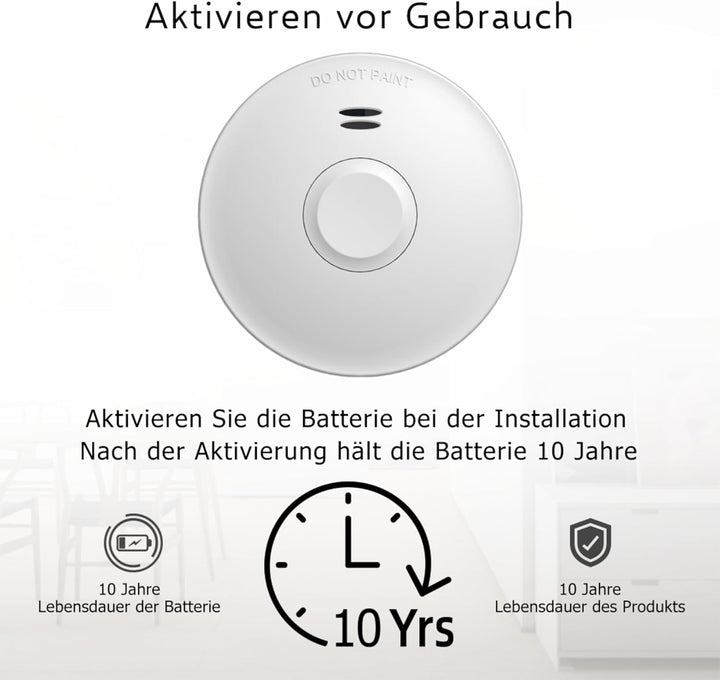 ELRO FZ5010R Funk Vernetzbarer Rauchmelder mit 10-Jahres-Batterie - Entspricht der Europäischen Norm