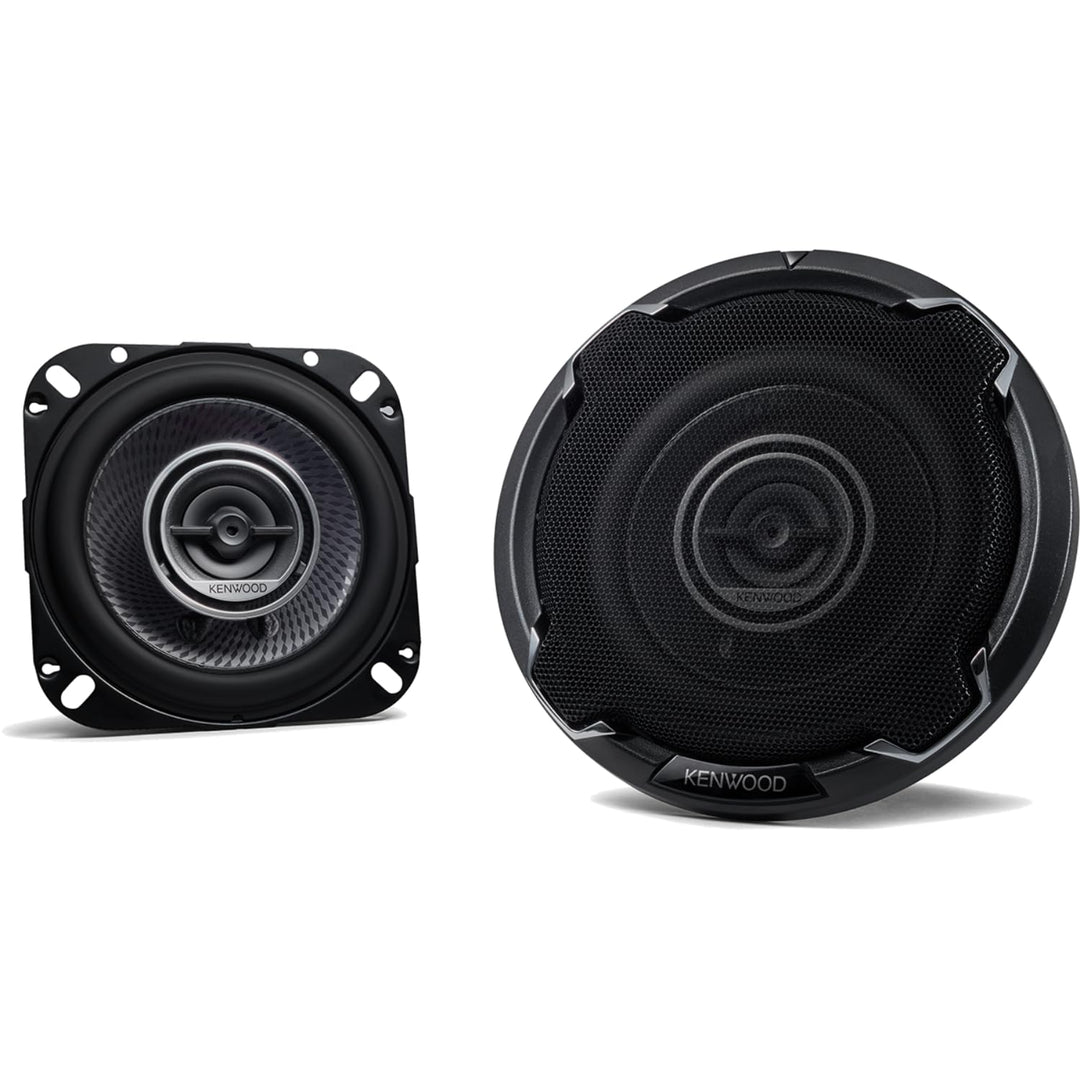 KENWOOD KFC-PS1096 3 Way Coaxial Speakers, 220W, 4", 10cm Schwarz, Schwarz