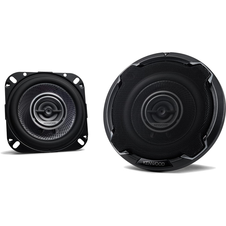 KENWOOD KFC-PS1096 3 Way Coaxial Speakers, 220W, 4", 10cm Schwarz, Schwarz