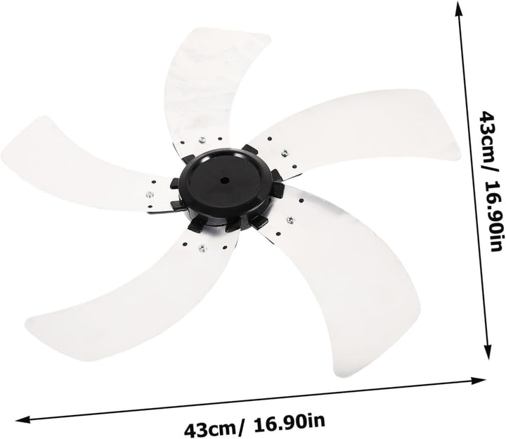 ULTECHNOVO Metalllüfterflügel für Standventilatoren Ventilatorersatzteile aus Installieren Reinigen