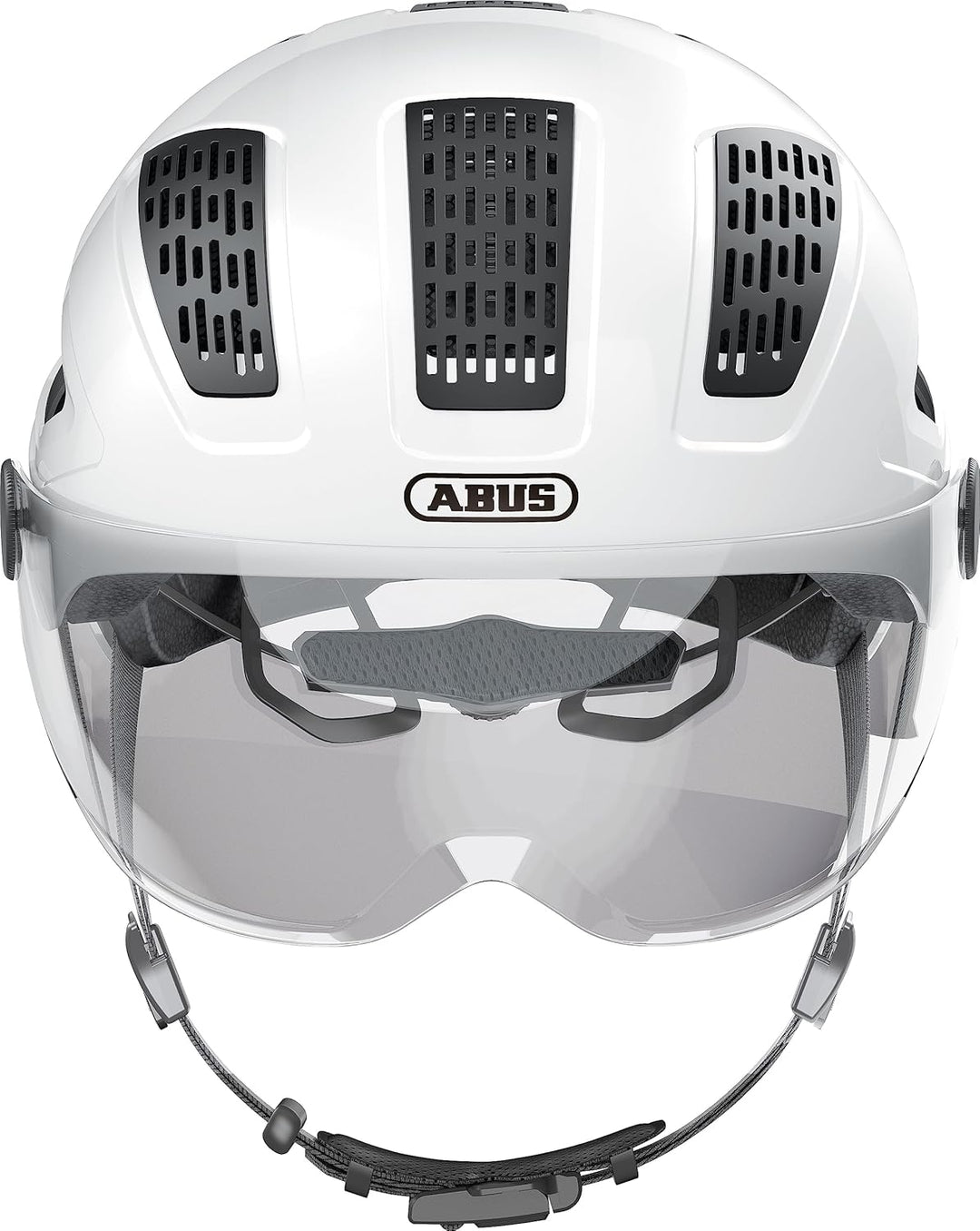 ABUS Stadthelm Hyban 2.0 ACE - Fahrradhelm mit Visier, Licht und ABS-Hartschale - für Damen und Herr