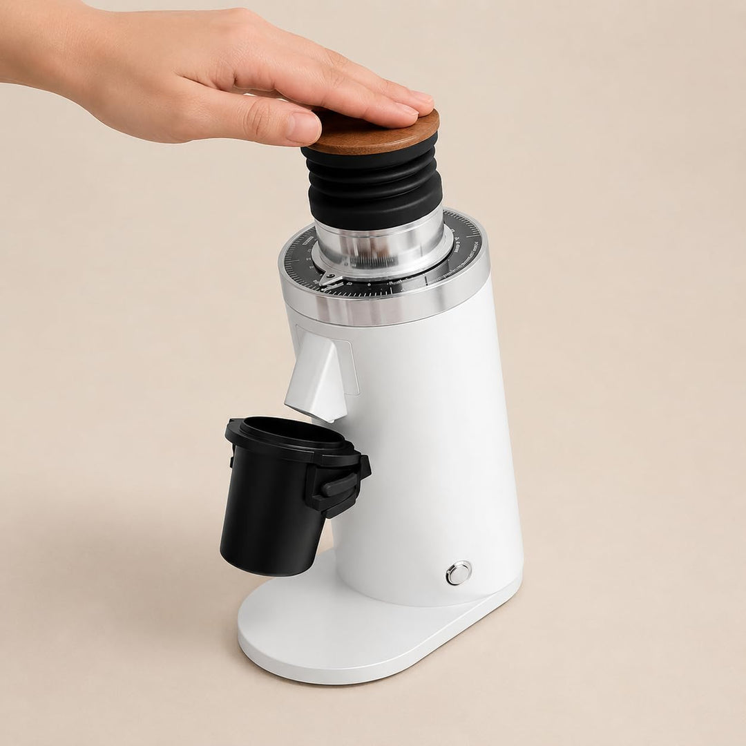 ROASTLY DF64 Kaffeemühle Gen 2 II V2.5, Berühmtes White Label, Elektrische Einzeldosis-Kaffeemühle,