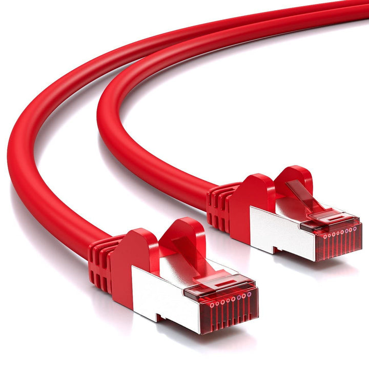 deleyCON 50m CAT6 Patchkabel S/FTP PIMF Schirmung CAT-6 RJ45 Netzwerkkabel Ethernetkabel LAN DSL Swi