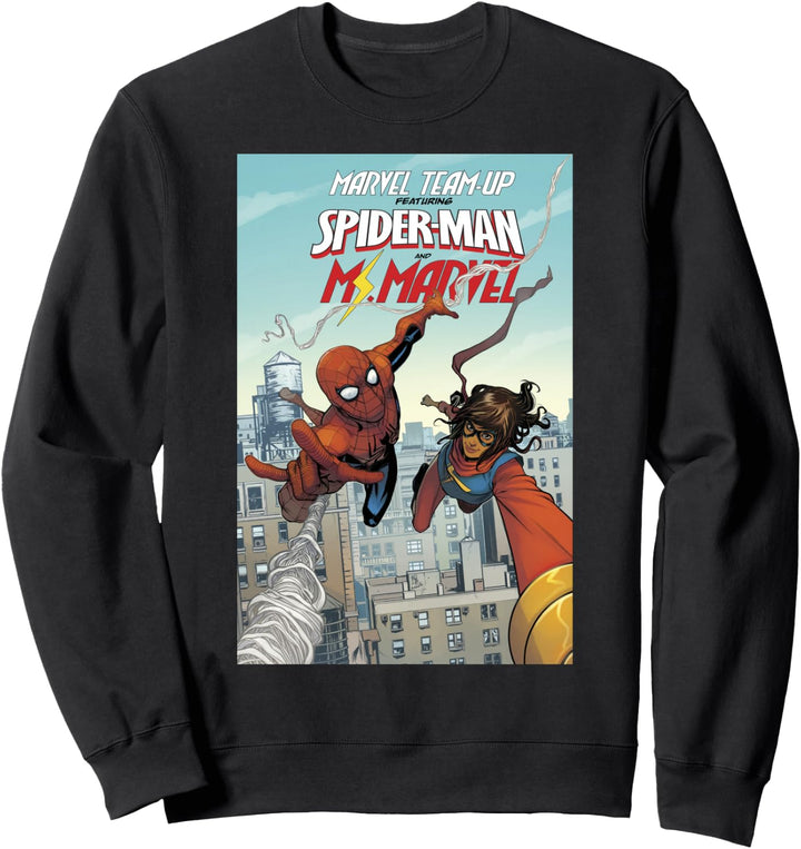 Marvel Spider-Man &amp; Ms. Marvel Cover Sweatshirt