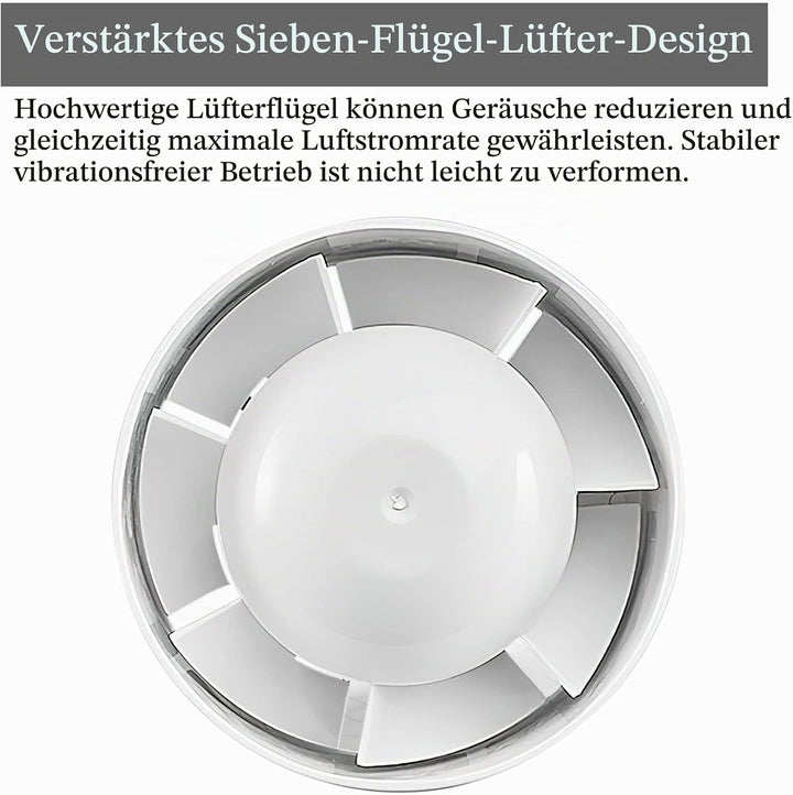 HENGBIRD Rohrventilator 100mm/150mm Abluftventilator, Rauchabzug Kanalventilator 130m³-320m³/h Inlin