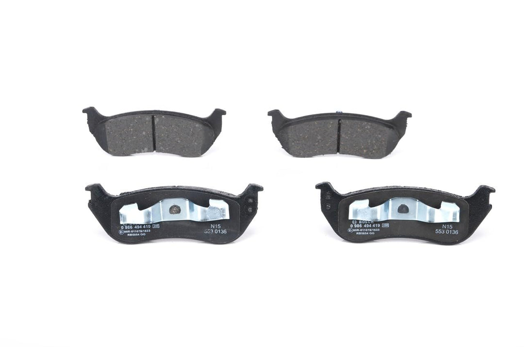 Bosch BP1341 Bremsbeläge - Hinterachse - ECE-R90 Zertifizierung - vier Bremsbeläge pro Set