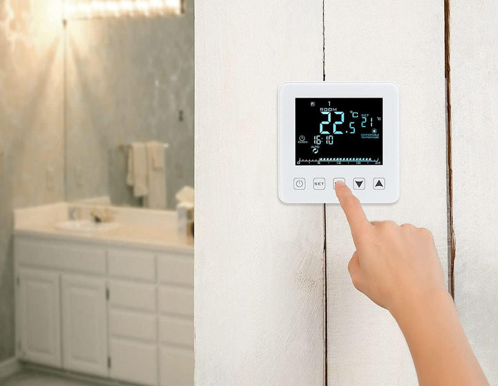 revolt Smart Home Thermostat: 2er-Set WLAN-Thermostate für Fussbodenheizungen, für Siri, Alexa & GA